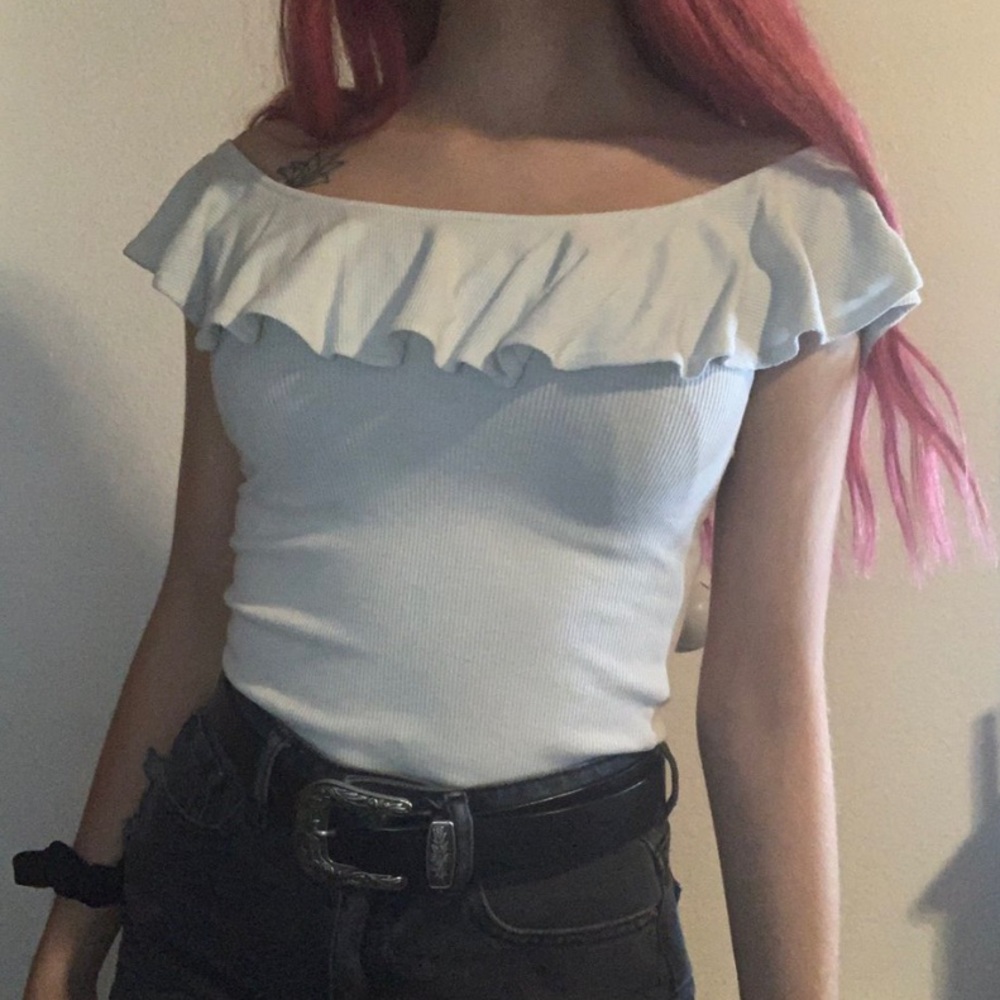 White off the shoulder top!